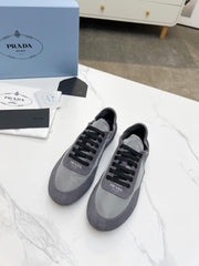 COLLAPSE SNEAKERS IN GRAY SUEDE AND NYLON