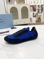COLLAPSE SNEAKERS IN BLUE SUEDE AND NYLON