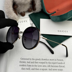 ROUND FRAME SUNGLASSES G0640 IN ACETATE AND METAL