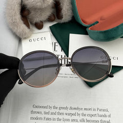 ROUND FRAME SUNGLASSES G0640 IN ACETATE AND METAL