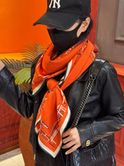 HERMES 25S SCARF 140 IN CASHMERE SILK 727321