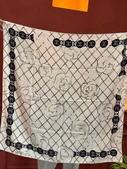 CHANEL 25S SCARF 110 IN CASHMERE SILK 730602