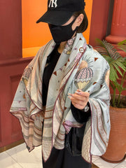 LV SCARF 140 CM IN SILK 730622