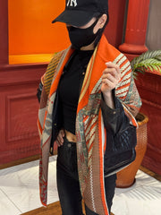 HERMES 25S SCARF 140 IN SILK TWILL 733918