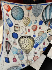 LV SCARF 140 CM IN WOOL MIX SILK 735798