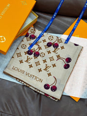 LV SCARF 140 CM IN WOOL MIX SILK 737263