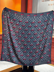 LV SCARF 140 CM IN SILK-CASHMERE BLEND 737268