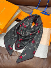 LV SCARF 140 CM IN SILK-CASHMERE BLEND 737268