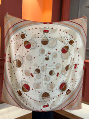 LV SCARF 140 CM IN SILK-CASHMERE BLEND 737275