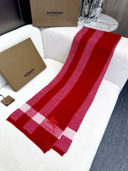 SCARF 190 CM IN CHERRY RED CASHMERE 398397