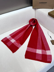 SCARF 190 CM IN CHERRY RED CASHMERE 398397