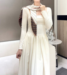 LV SCARF 90 CM IN SILK 737304