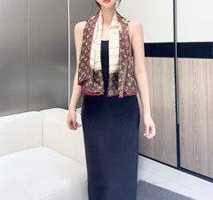 LV SCARF 140 CM IN SILK 721536