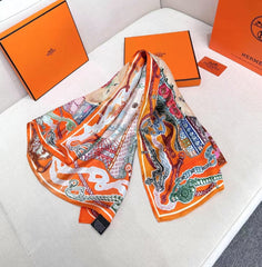 HERMES 25S SCARF 90 IN SILK 726441