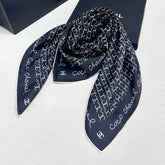 CHANEL 25S SCARF 90 IN SILK 732137