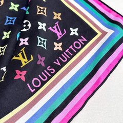 LV SCARF 134 CM IN WOOL MIX SILK 703623