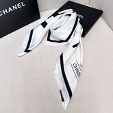CHANEL 25S SCARF 90 IN SILK 732131
