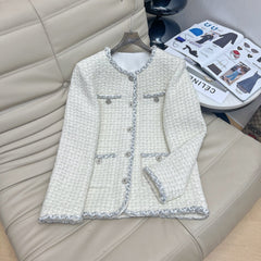 CHANEL 25S ROUND-NECK KNIT CARDIGAN 378