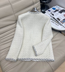 CHANEL 25S ROUND-NECK KNIT CARDIGAN 378