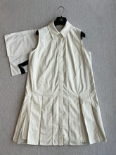 MONCLER SLEEVELESS PLEATED DRESS 269705