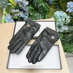 GLOVES IN BLACK SHEEPSKIN MIX WOOL 463824
