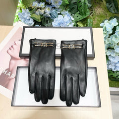 TOUCHSCREEN GLOVES IN BLACK LAMBSKIN 464986