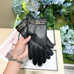 TOUCHSCREEN GLOVES IN BLACK LAMBSKIN 464986