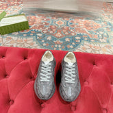 GG RHYTON TRAINER GRAY CALFSKIN