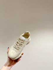 GG RHYTON TRAINER WHITE CALFSKIN WITH DOREMON MOTIF