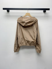 MIUMIU ZIP-UP HOODED JACKET 25S 268032