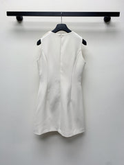 MIUMIU BEADED CREW NECK SHIFT DRESS 268123