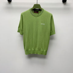 GUCCI SHORT-SLEEVE KNIT TOP 271724
