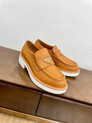 PRA CHOCOLATE LOAFERS BRONZE CALFSKIN