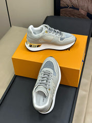 LV NEO RUN AWAY SNEAKER IN DOLPHIN GRAY CALFSKIN