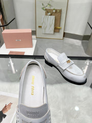 PENNY LOAFERS IN WHITE BLEACHED CALFSKIN