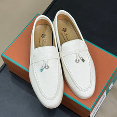 LP SUMMER CHARMS WALK LOAFERS WHITE LAMBSKIN