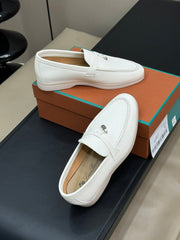 LP SUMMER CHARMS WALK LOAFERS WHITE LAMBSKIN