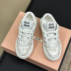 Light Gray Sneakers Calfskin