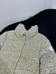 MONCLER 25S COCHELLE TWEED MID-LENGTH DOWN JACKET 202