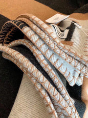 BLANKET 170 CM IN COLORFUL WOOL AND CASHMERE 118341