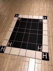 AVALON III THROW BLANKET 175 CM IN BLACK WOOL AND CASHMERE 351744