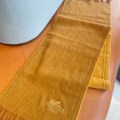 SCARF 180CM COPPER BROWN CASHMERE