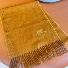 SCARF 180CM COPPER BROWN CASHMERE