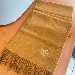 UNIE BRODEE GM MUFFLER IN COPPER BROWN CASHMERE