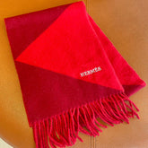 SCARF 150 CM IN CRIMSON RED CASHMERE