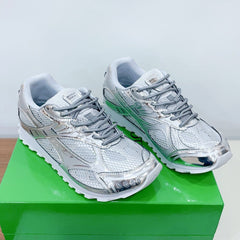 ORBIT SNEAKER IN SILVER TECHNICAL FABRIC AND METALLIC MESH