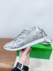 ORBIT SNEAKER IN SILVER TECHNICAL FABRIC AND METALLIC MESH