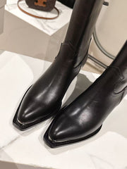 CELINE 25S CHELSEA BOOTS CLASSIC 45MM IN BLACK CALFSKIN
