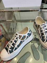 WALK'N PLATFORM SNEAKER IN COLORFUL EMBROIDERED FABRIC