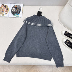 Gucci 25 Knitted Sweater Jacquard Wool Fabric